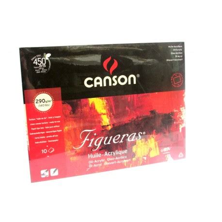 CANSON FIGUERAS 19x24cm 290 G Mq BLOCCO 10 FG CARTA TELATA La