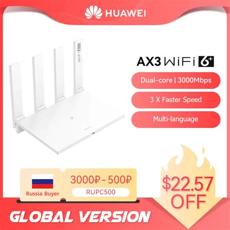 HUAWEI enrutador inalámbrico 6 AX3 versión Global repetidor de 3000M