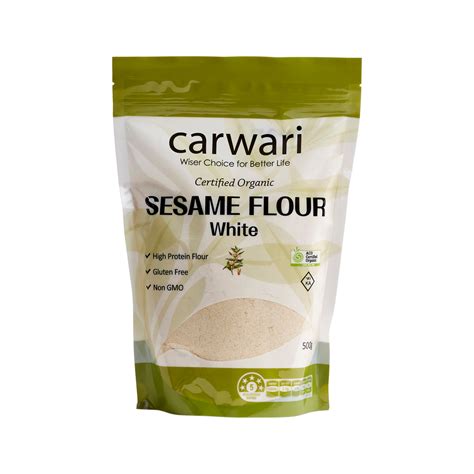 Carwari Organic Sesame Seed Flour White 500g From Naturals