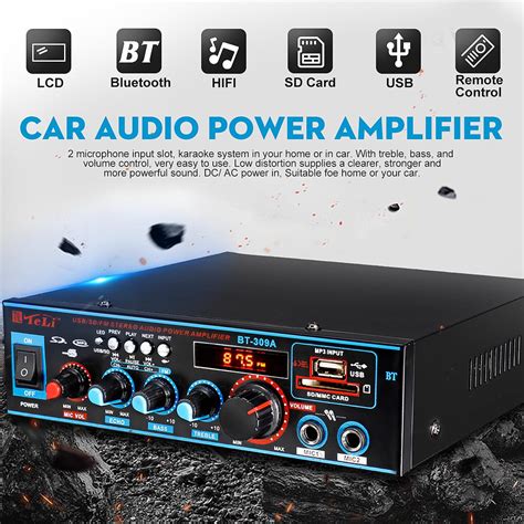 200 800W G8 AK 550 BT 309A G919 Mini Amplificadores Audio HIFI