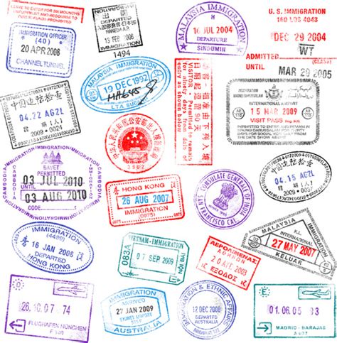 Passport stamps vectors free free vector download (936 Free vector) for ...