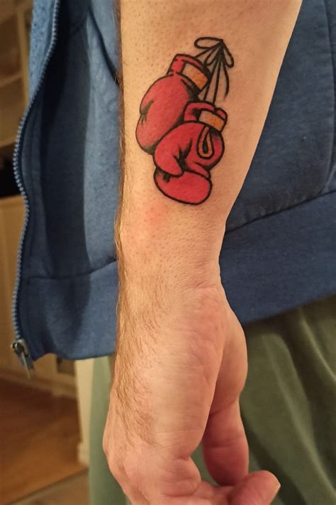 Traditional Boxing Glove Tattoos