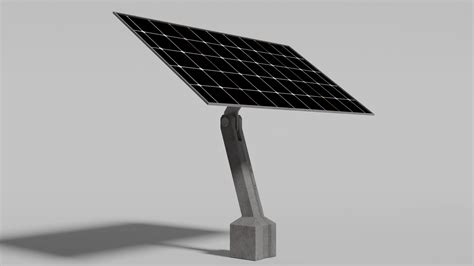 D Low Poly Solar Panel Turbosquid