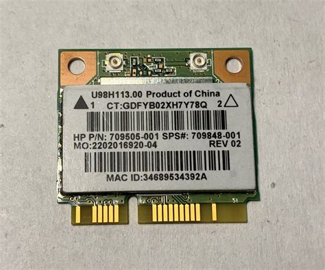 Realtek HP Realtek RTL8188EE 802 11 Bgn 1x1 WiFi Wireless Card 709848