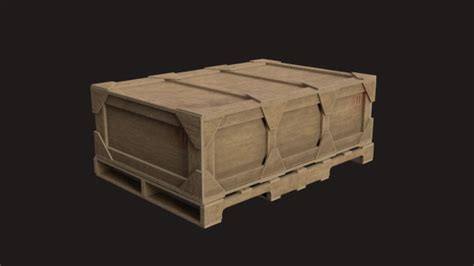 Crate 3D Model RenderCrate Free HD Objects