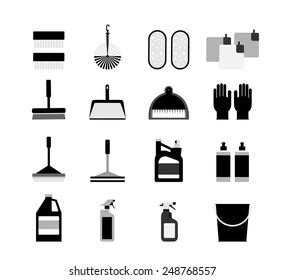 12,491 Cleaning supplies icons Images, Stock Photos & Vectors ...