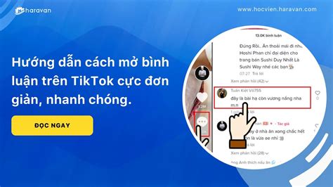 Hướng Dẫn Cách Mở Bình Luận Trên Tiktok Cực đơn Giản Nhanh Chóng