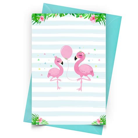 Flamingo Invitation Free Low Cost Birthday Templates