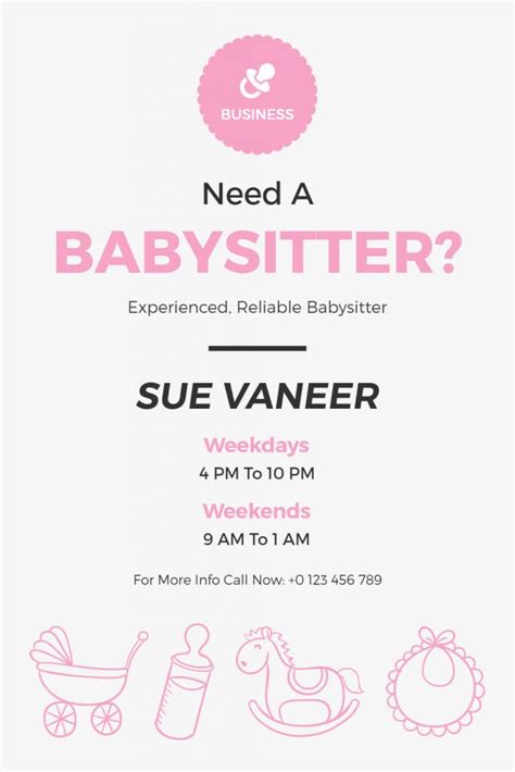 30 Creative Babysitting Flyer Ideas And Examples