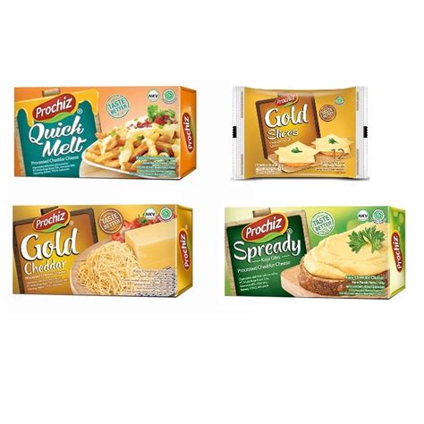 Jual Keju Prochiz Gram Gold Cheddar Quick Melt Spready Slice