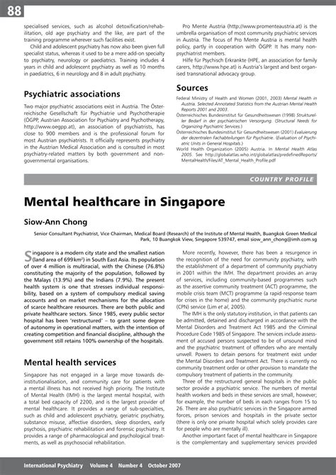 PDF Mental Healthcare In Singapore