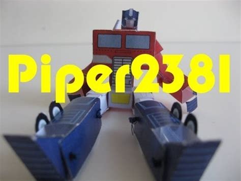 Papercraft G1 Mini Optimus Prime W Poseable Mods Doovi