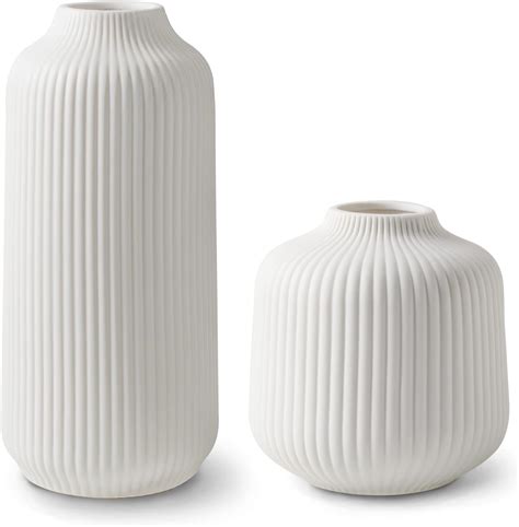 Amazon de Vase rund Vase für Pampasgras Vase Boho Style Vase