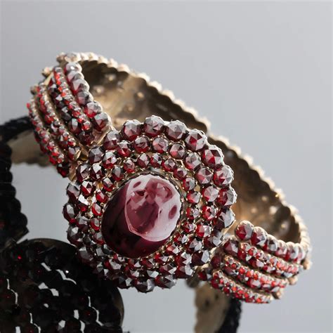 Victorian Bohemian Garnet Bracelet Circa Gerard Mccabe Antiques