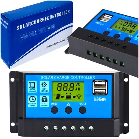 Regulator Adowania A Kontroler Solarny Lcd Solar V V Regulator