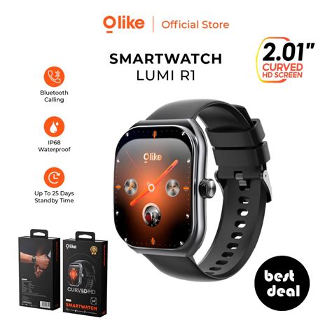 Jual Olike Lumi R Smartwatch Curved Hd Display Bluetooth Call Ip