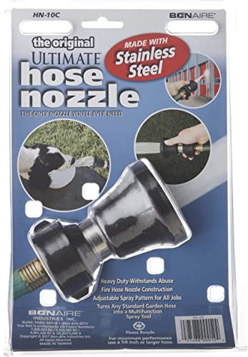 Bon Aire Hn 10c Original Ultimate Hose Nozzle Stainless Steel