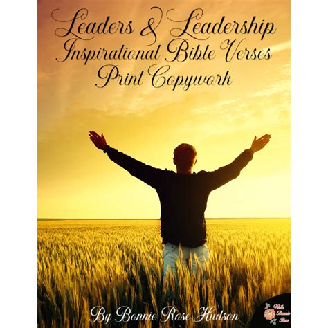 Leaders & Leadership Inspirational Bible Verses Copywork ...