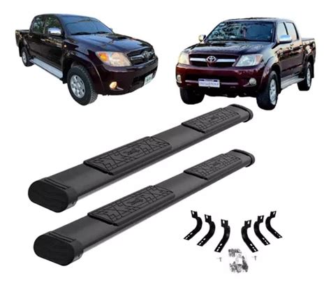 Estribos Bronx Toyota Hilux Doble Cabina Negro Cuotas Sin