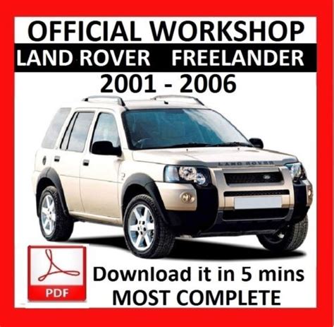 Official Workshop Manual Service Repair Land Rover Freelander