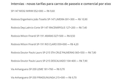 Pedágios Nas Rodovias De Sp Sofrerão Reajuste Em 2022 Blog