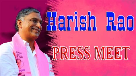 Harish Rao Thanneeru G News Youtube