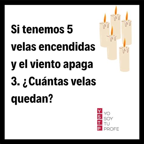 ¿cuántas Velas Quedan Resuelve Esta Adivinanza De Lógica Yo Soy Tu Profe