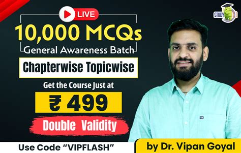 10000 MCQs Of GA Live By Dr Vipan Goyal