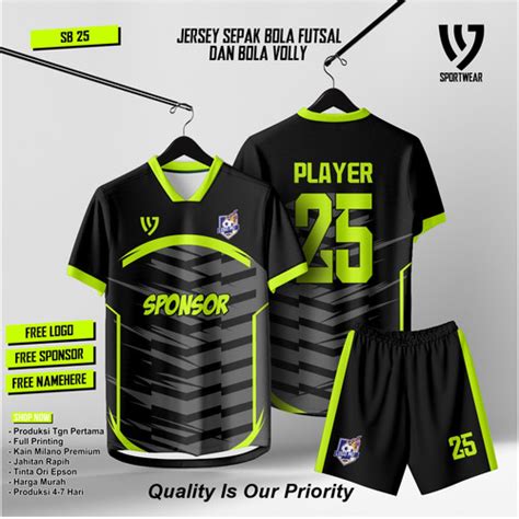 Jual Sb Bisa Satuan Jersey Futsal Full Printing Costum Logo Nama