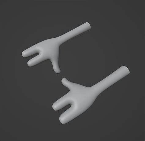 Stylized Cartoon Hand Free Vr Ar Low Poly 3d Model Cgtrader