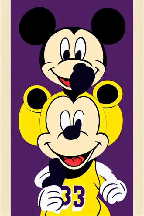 Los Angeles Laker Lebron James Portrays Mickey Mouse Stable Diffusion