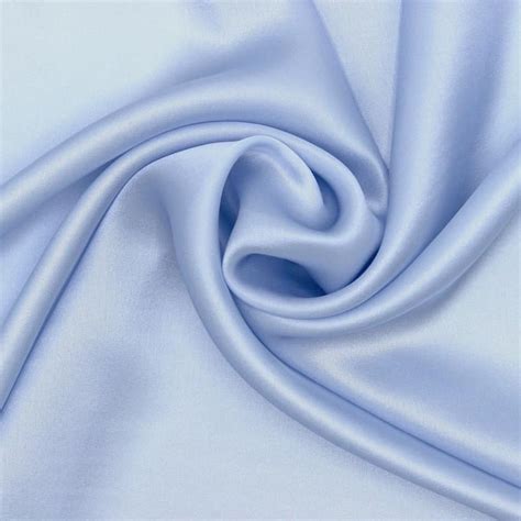 Silk Satin Fabric Sky Blue