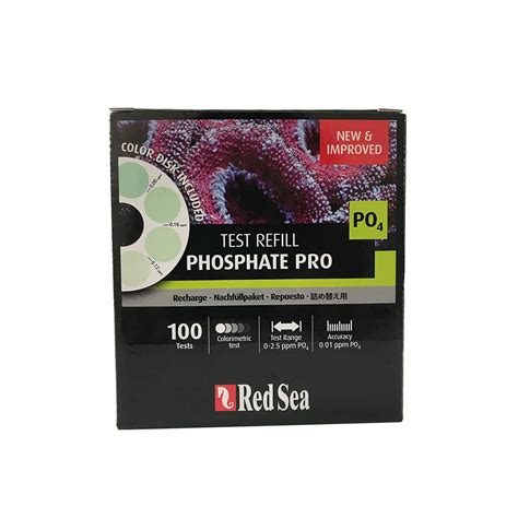 Teste Fosfato Red Sea Reef Test Kit Phosphate Pro Po Aquarius Hobby