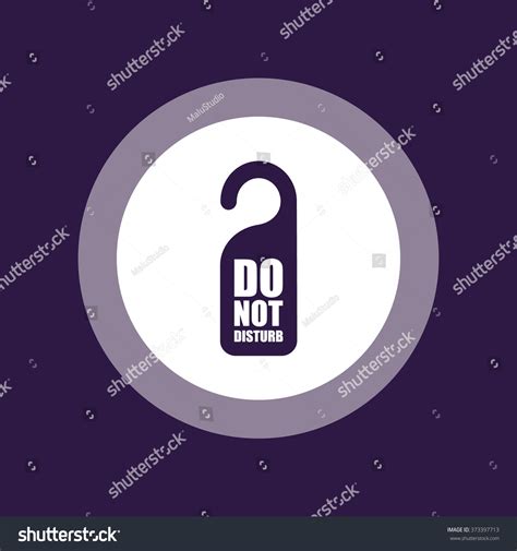 Do Not Disturb Sign Vector Illustration Royalty Free Stock Vector