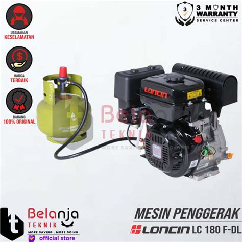 Promo Loncin Mesin Penggerak Gas Lpg Lc F Dl Hp Engine Serbaguna