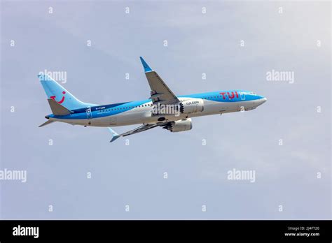 TUI Boeing 737 8 MAX REG G TUMK Departing From Runway 13 Back To