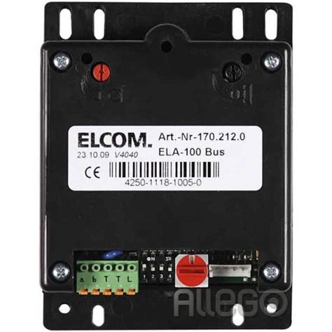 Elcom EB Türlautsprecher ELA 100 Elektroinstallation