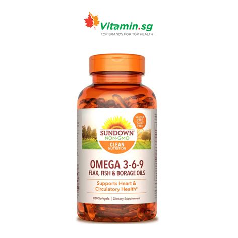 Sundown Naturals Triple Omega Softgels Vitamin Sg