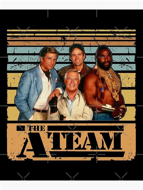 "The A Team characters" Poster for Sale by Manhakrani | Redbubble