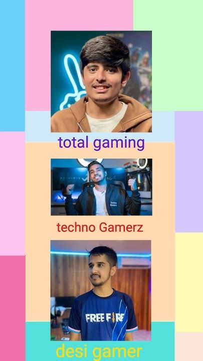 Total Gaming Vs Techno Gamerz Vs Desi Gamer 🎮👿🤟viral Shorts Gaming