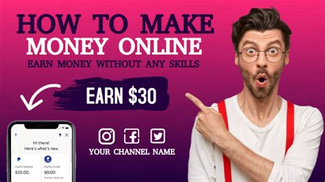 Make Money Youtube Thumbnail Design Template Postermywall