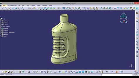 Catia Bottle With Surfaces YouTube