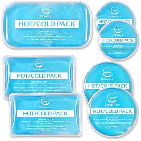 AllSett Health Reusable Hot And Cold Gel Ice Packs For Injuries Gel Cold Packs For Injuries