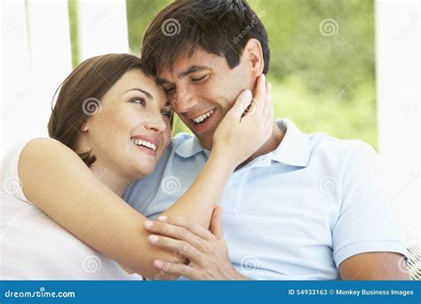 Romantic Young Couple Relaxing Outside Stock Image Image Of Outdoors