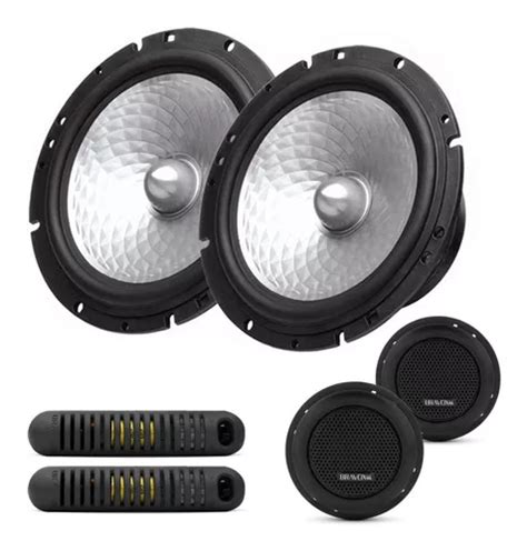 Kit 2 Vias Bravox Falante 6 Mini Tweeter 200w Rms Cs60d à venda em