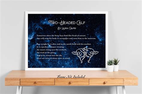 Two Headed Calf By Laura Gilpin Illustrated Poem Print There Are T