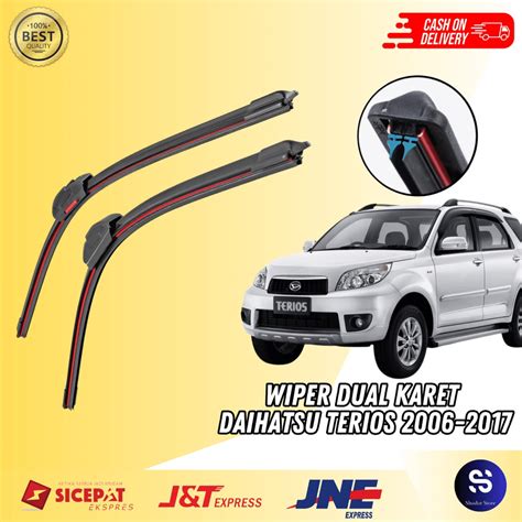 Jual Wiper Dual Karet Double Karet Daihatsu Terios Konde 2006