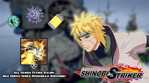 Shinobi Striker All Combo Flying Raijin Jiku Shippu Senko Rennodan