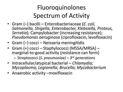 PPT - Fluoroquinolones PowerPoint Presentation, free download - ID:2185696