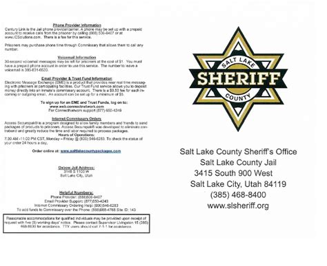 Information about the Salt Lake County Jail - Salt Lake Legal Defender ...